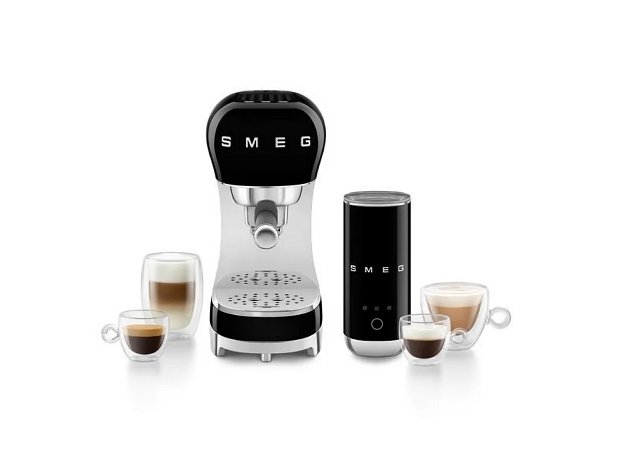 Smeg Machine à expresso 15 bars noir - ECF12BLEU