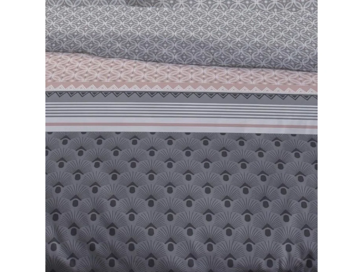 TODAY Sunshine 15.36 - Housse de couette 240 x 260 cm en coton 100% imprimée - Parure 3 pièces