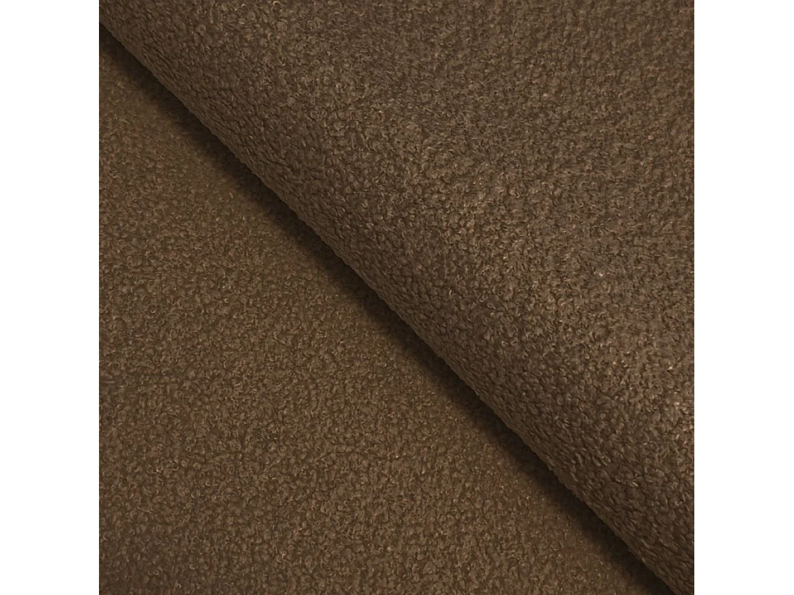 FURNISTAR BIANNO - 200 x 200. Łóżko tapicerowane z pojemnikiem na pościel, dwuosobowe ze stelażem, wygląd boxspring, bez materaca, do sypialni- Brązowe