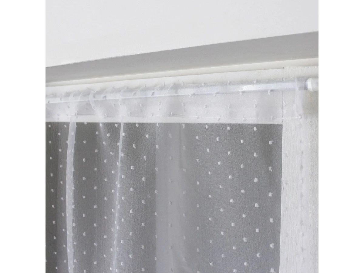 Paire de Voilages "Lolita" 60x120cm Blanc