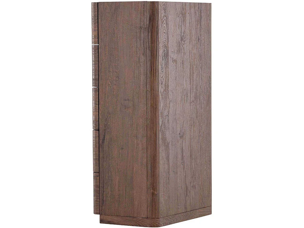 Commode Design 5 Tiroirs "Noble" 100cm Moka