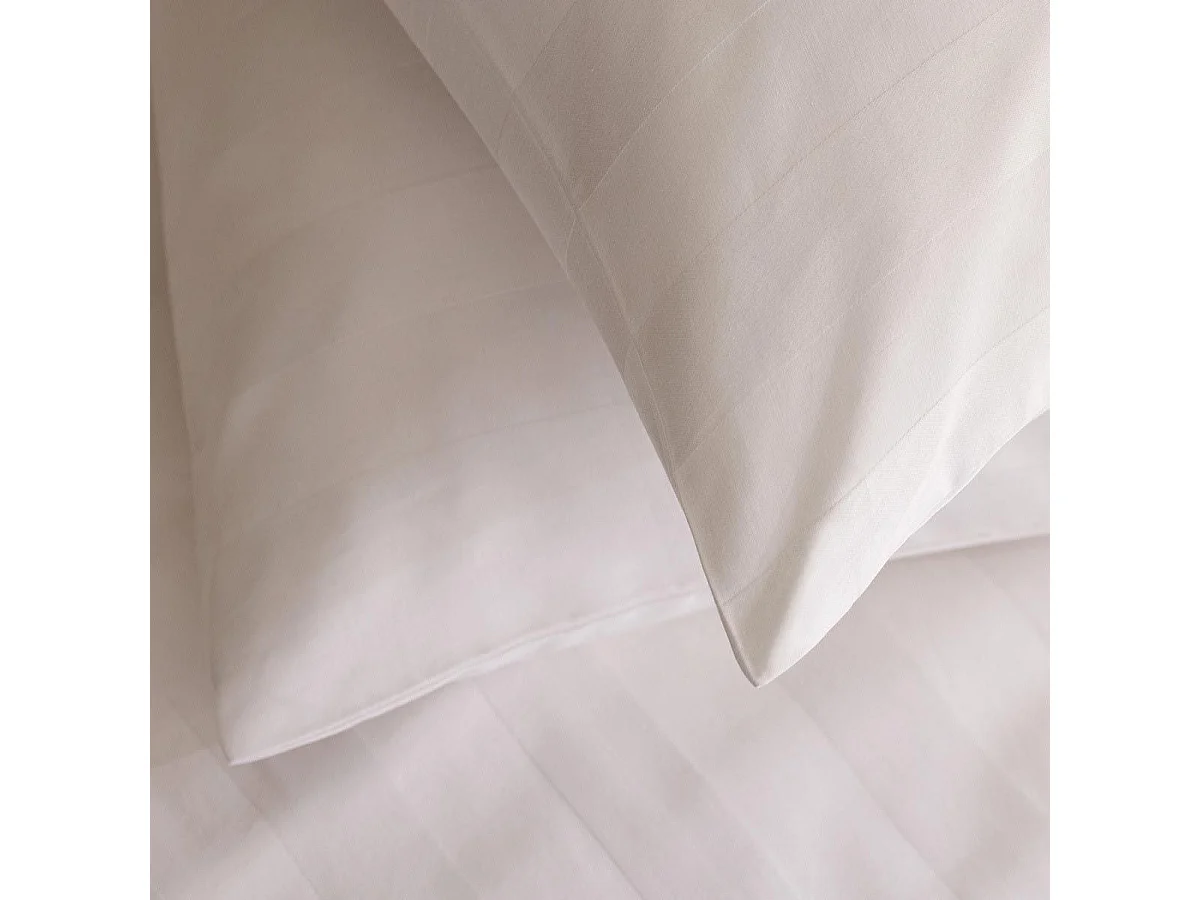 Parure de Lit "Satiné" 260x240cm Blanc