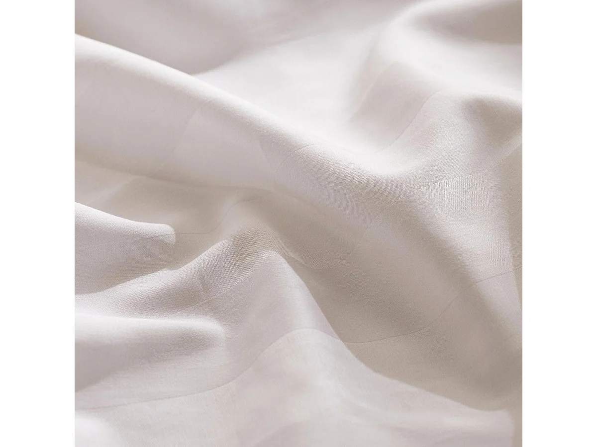 Parure de Lit "Satiné" 260x240cm Blanc