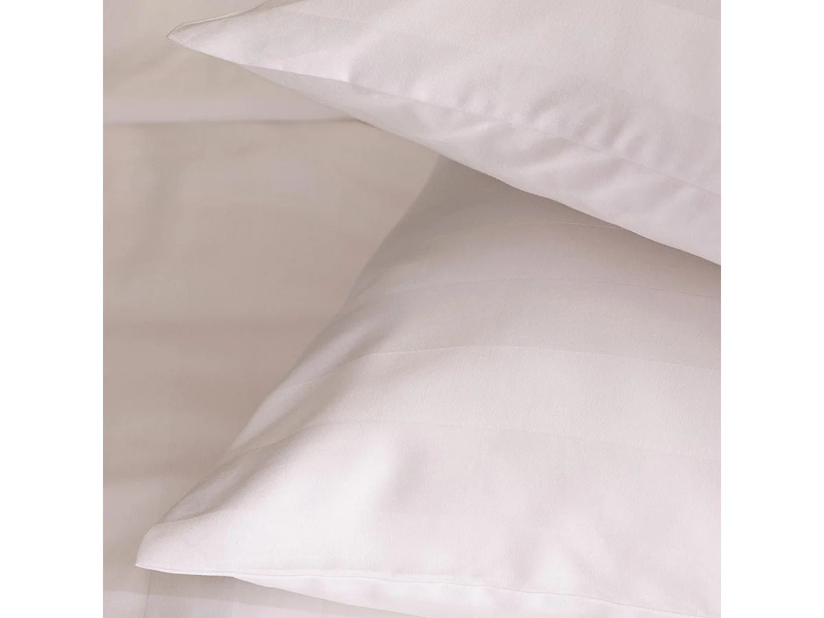 Parure de Lit "Satiné" 260x240cm Blanc