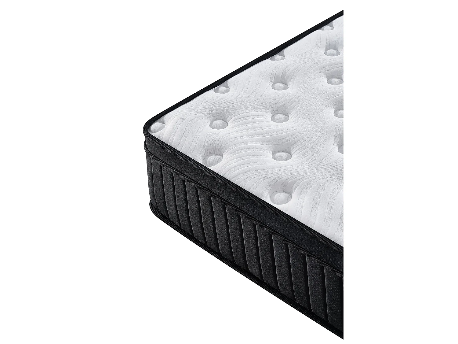 Ensemble Matelas à ressorts + sommier 90x190 cm, Mousse à mémoire de forme,épaisseur 25cm