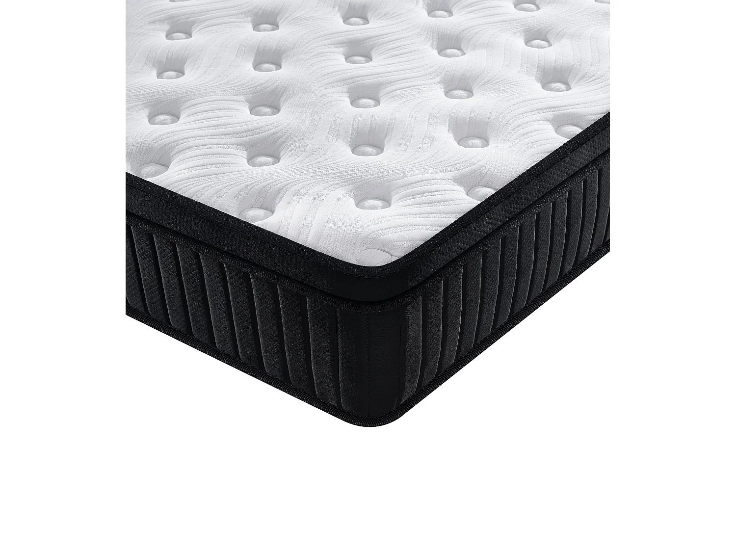 Ensemble Matelas à ressorts + sommier 90x190 cm, Mousse à mémoire de forme,épaisseur 25cm