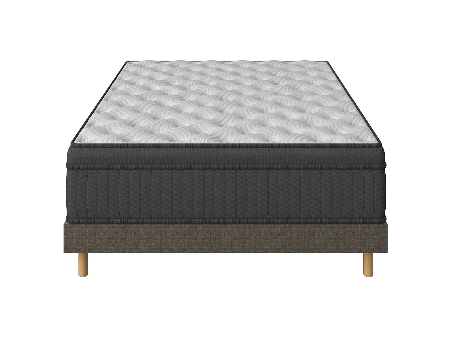 Ensemble matelas + sommier 120x190 cm, Mousse à mémoire de forme,épaisseur du matelas 25cm