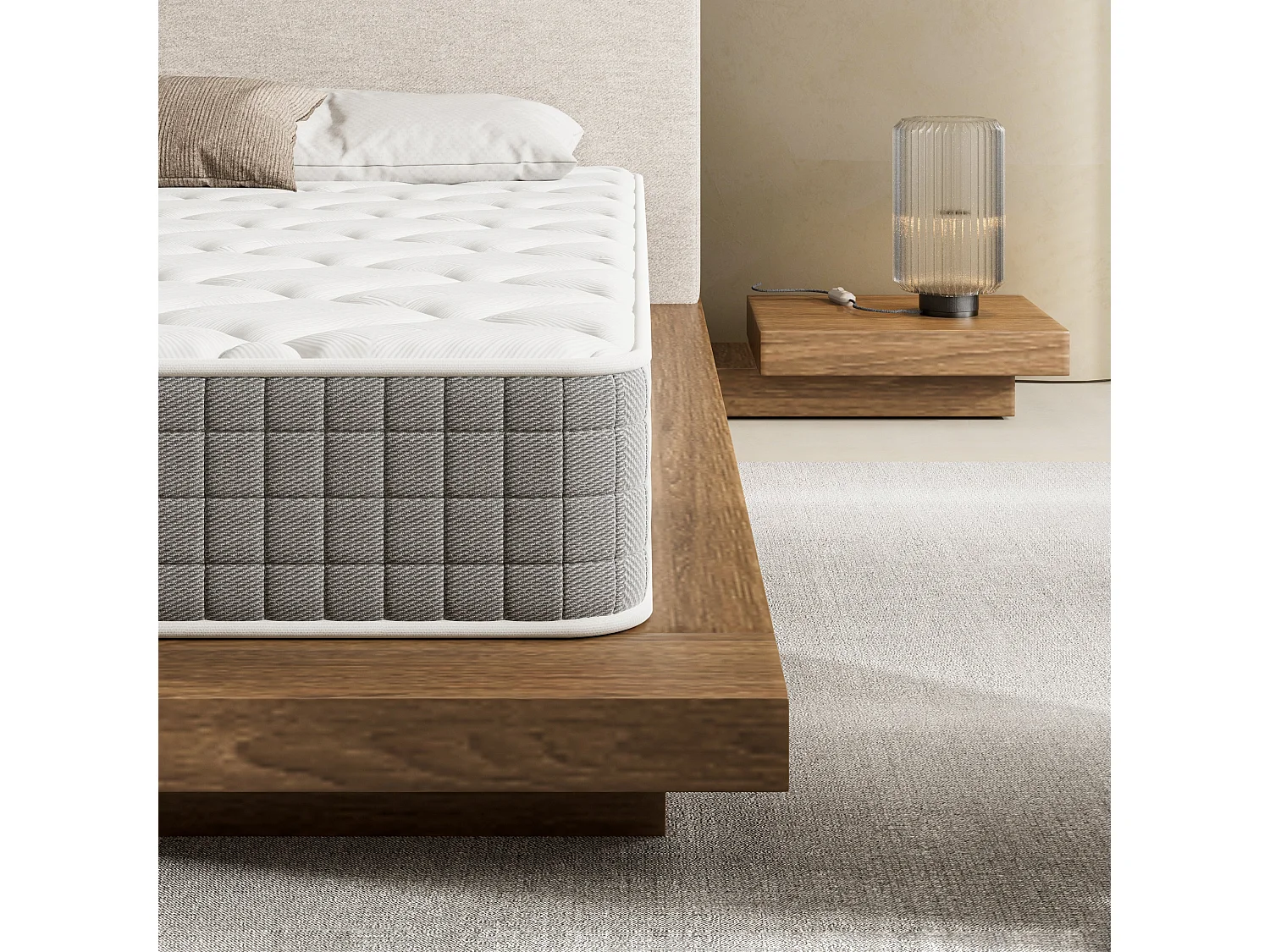 Tweepersoonsmatras 180x200 cm, dikte 22 cm, bewegingsisolatie
