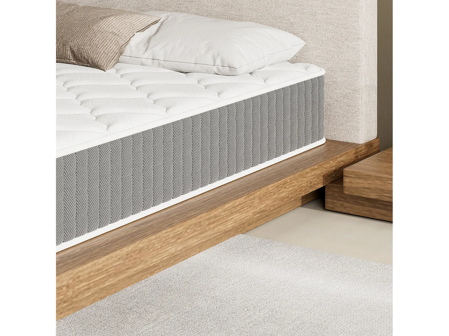 Tweepersoonsmatras 180x200 cm, dikte 22 cm, bewegingsisolatie
