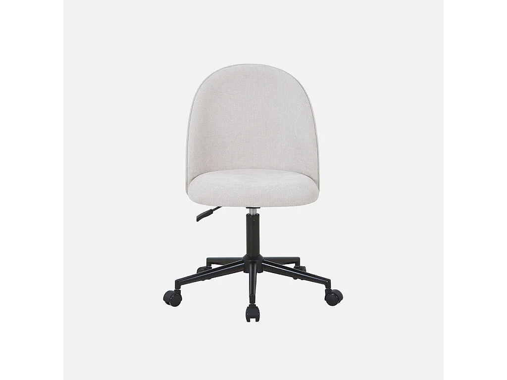 Silla de oficina con ruedas  beige