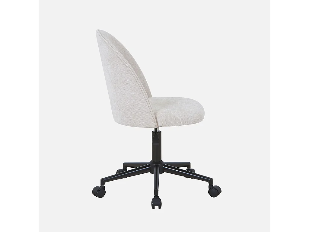Silla de oficina con ruedas  beige