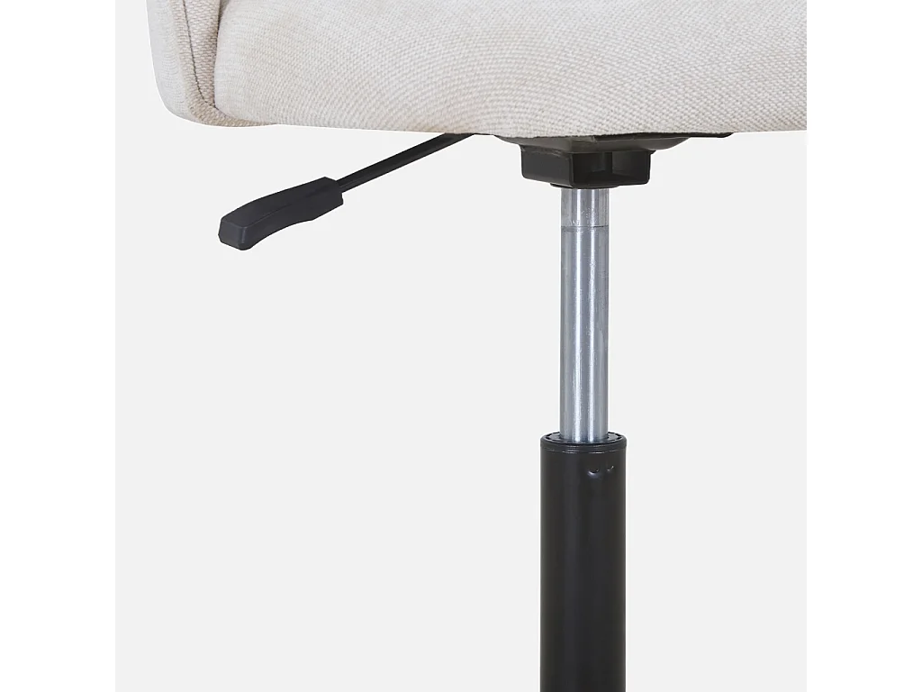 Silla de oficina con ruedas  beige