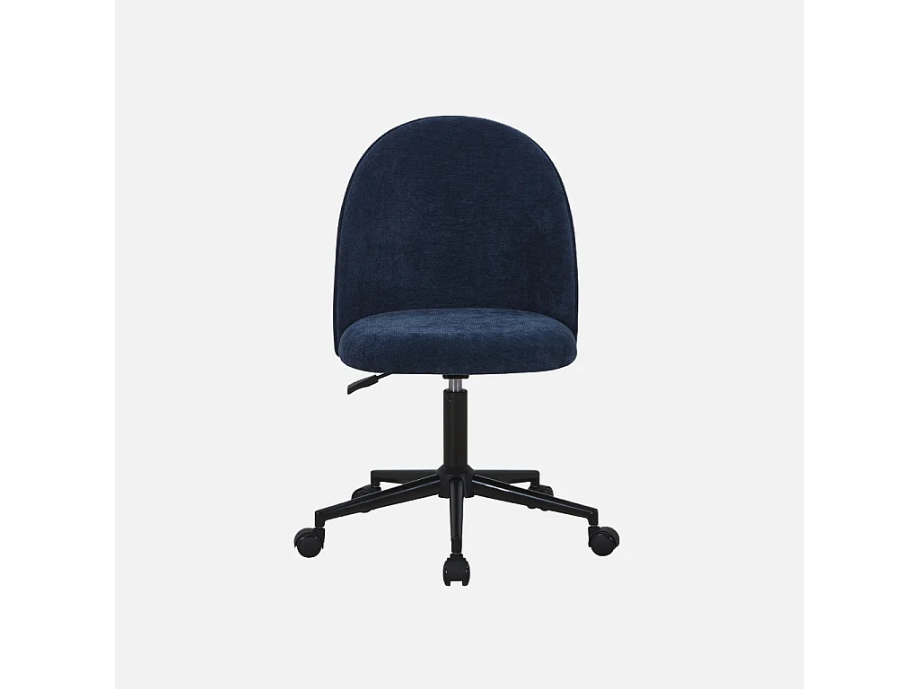 Silla de oficina con ruedas  azul