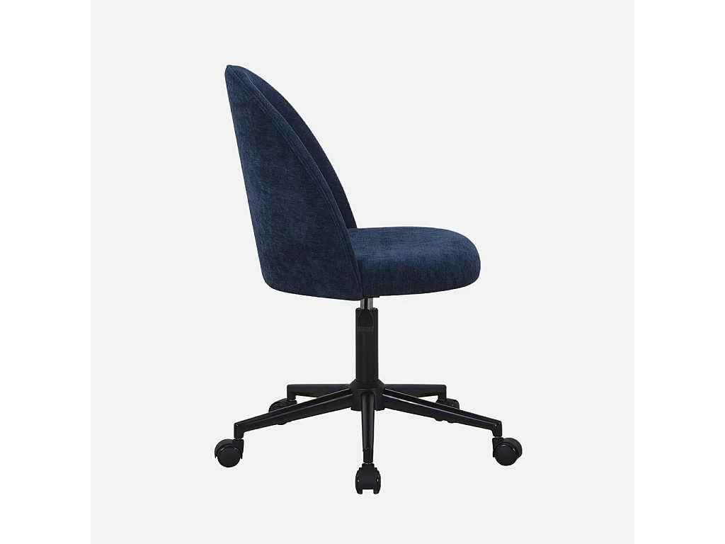Silla de oficina con ruedas  azul