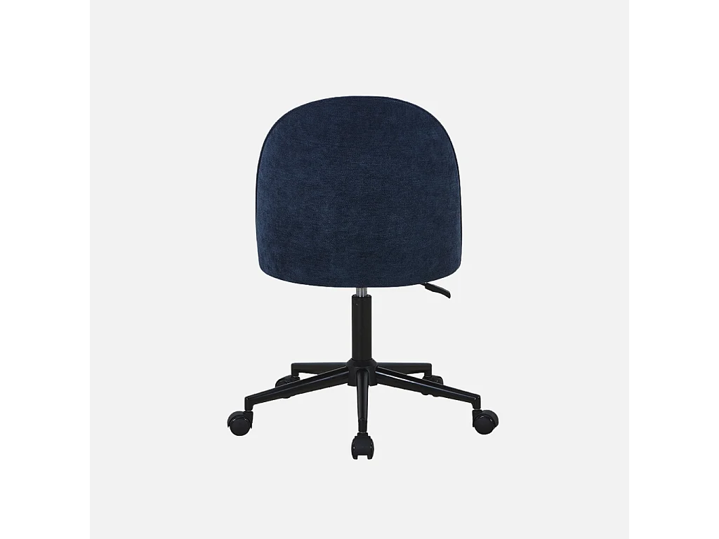Silla de oficina con ruedas  azul