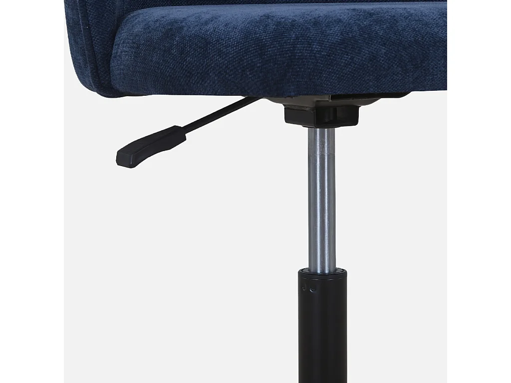 Silla de oficina con ruedas  azul