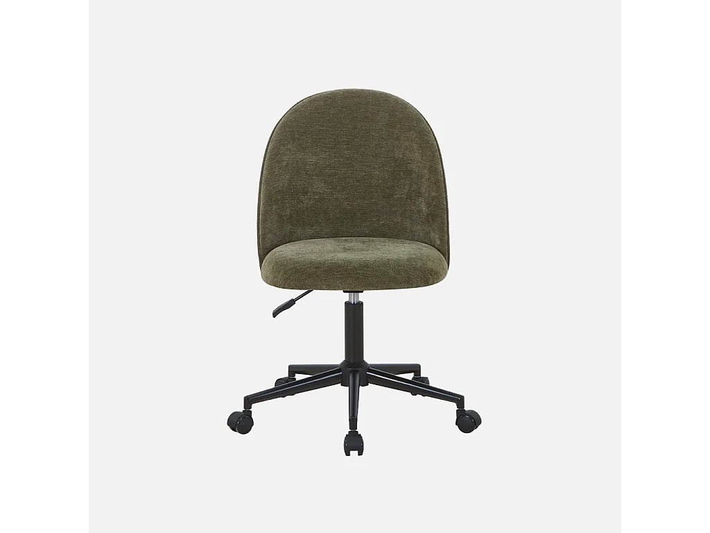 Silla de oficina con ruedas  verde kaki