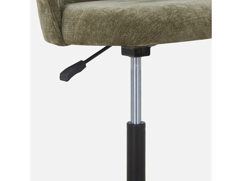Silla de oficina con ruedas  verde kaki