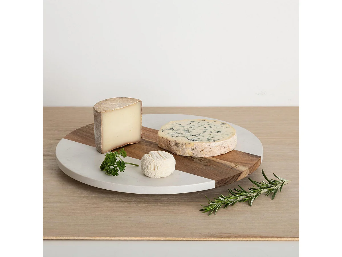 Plateau Tournant en Bois "Harmony" 35cm Naturel
