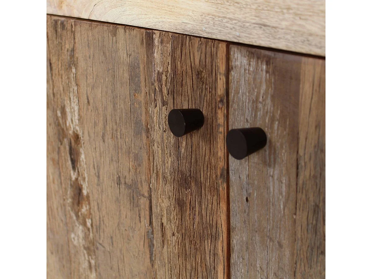 Petit buffet en bois de manguier et bois recyclé Barry