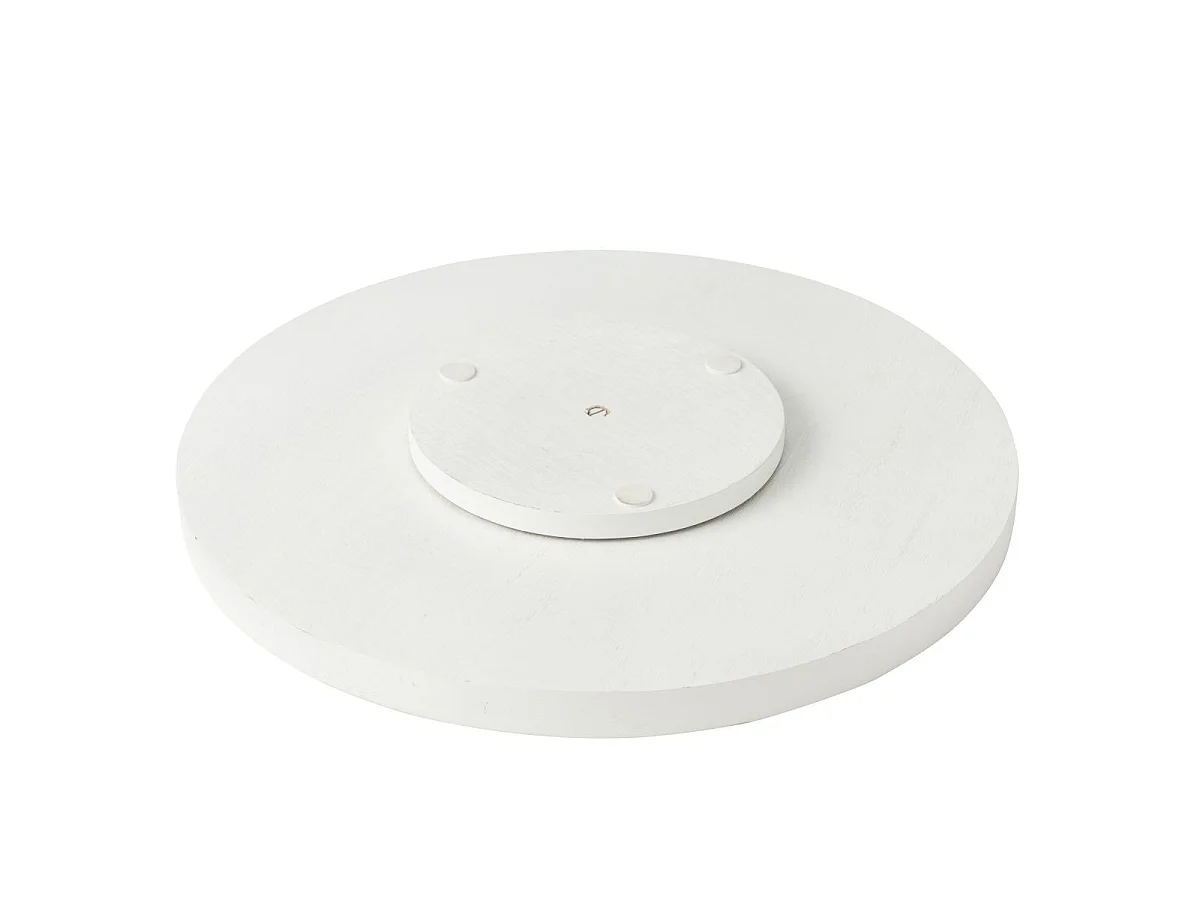 Plateau Tournant en Bois "Tod" 45cm Vert & Blanc