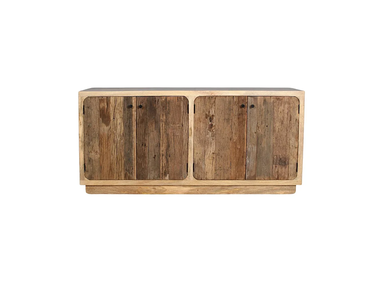 Meuble sous vasque en bois de manguier et en bois recyclé Barry
