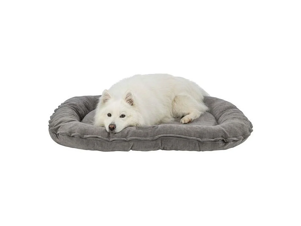 TRIXIE Vital LENNOX Ovaal Hondenbed 90 x 70 cm - Grijs Memory Foam, Afneembare Hoes