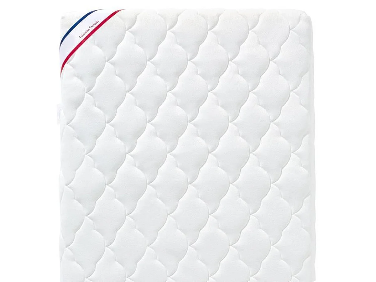 Matelas bébé P'TIT LIT Bamboo 70 x 140 x 10 cm - Housse viscose déhoussable, Mousse PU 23 kg/m³