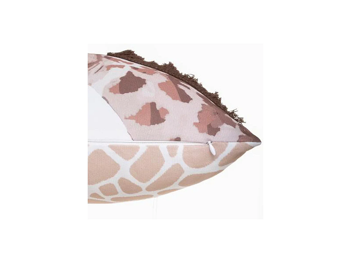 Coussin Déco "Girafe" 39cm Naturel