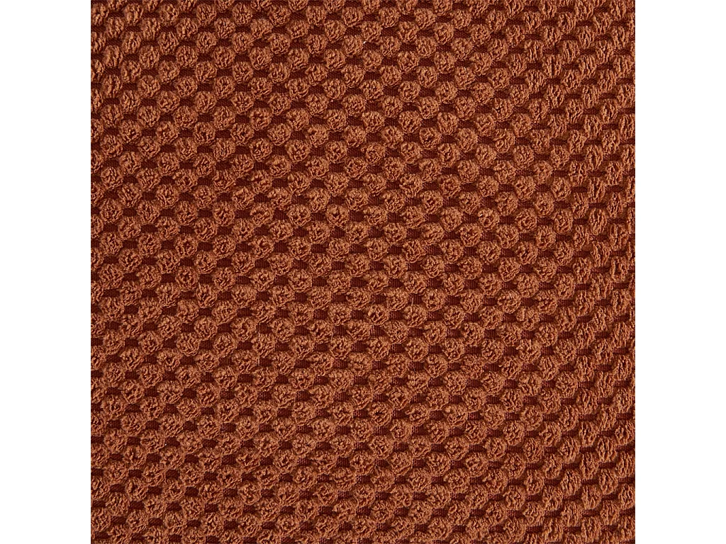 Canapé d'angle réversible tissu capitonné 3 places terracotta - Dot