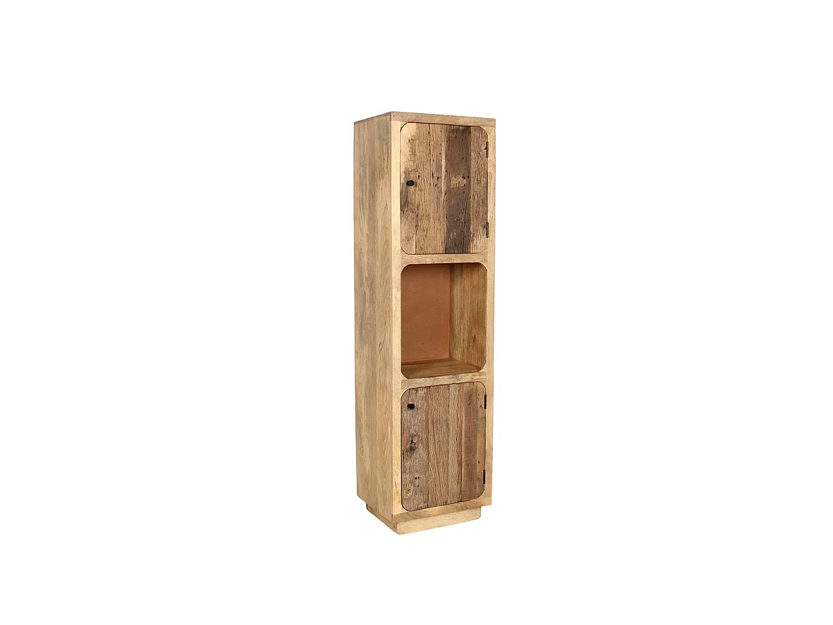 Colonne de salle de bain en bois de manguier et bois recyclé Barry