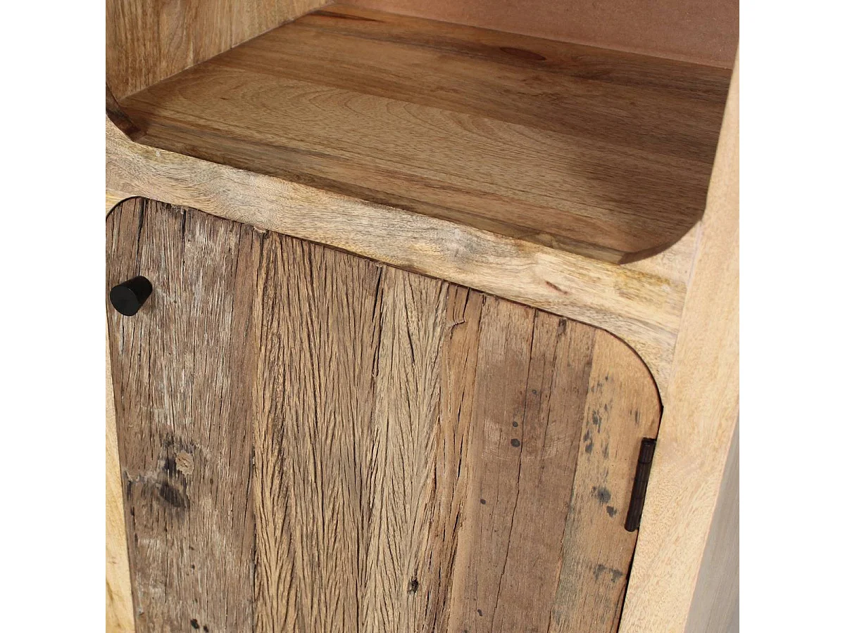 Colonne de salle de bain en bois de manguier et bois recyclé Barry