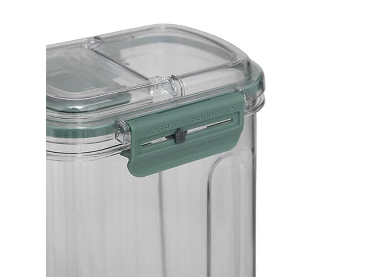 Boîte de Conservation Double Verseur "Neo" 1,6L Transparent