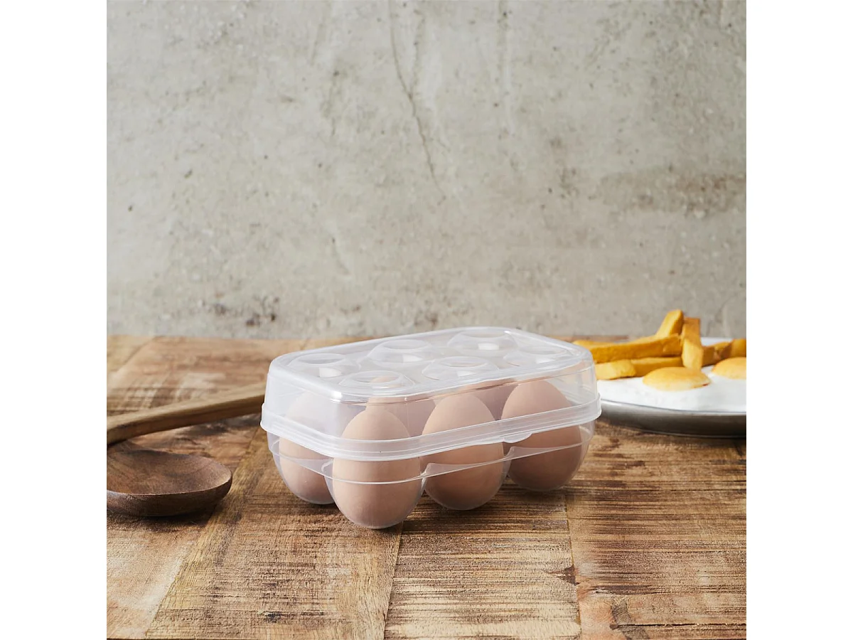 Boîte à Œufs "6 Emplacements" 15cm Transparent