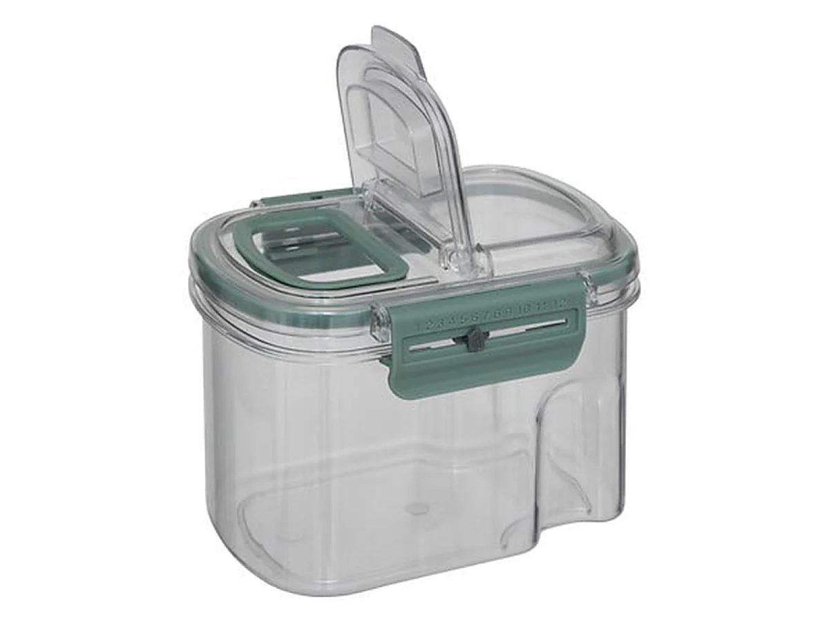 Boîte de Conservation Double Verseur "Neo" 0,6L Transparent