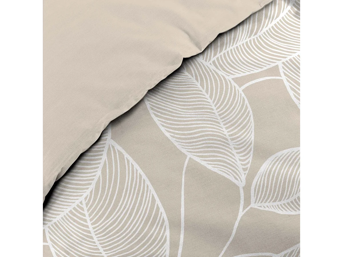 Parure de Lit 3 Pièces "Amanda" 240x220cm Naturel