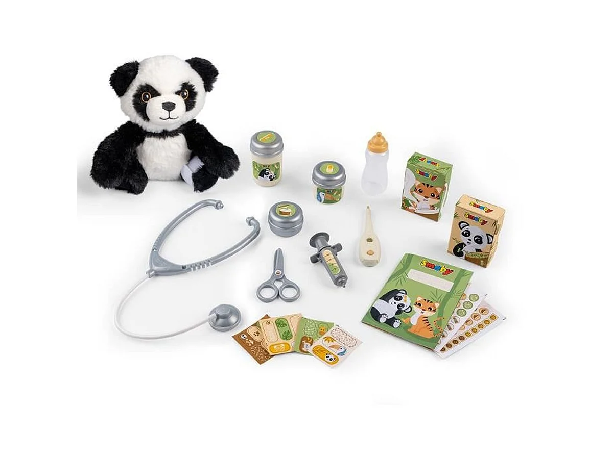 Centre vétérinaire Smoby avec peluche panda et accessoires
