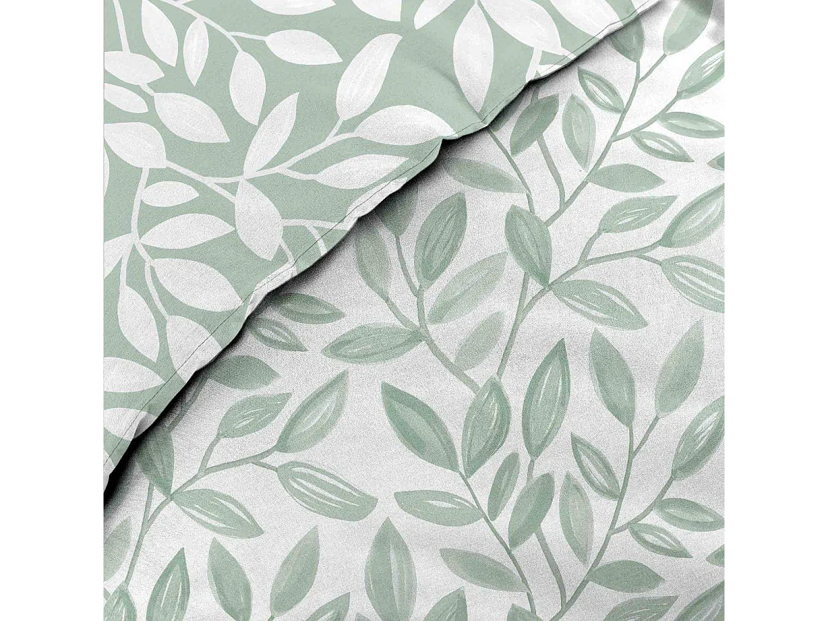 Parure de Lit Réversible 3 Pièces "Sequoia" 240x220cm Vert