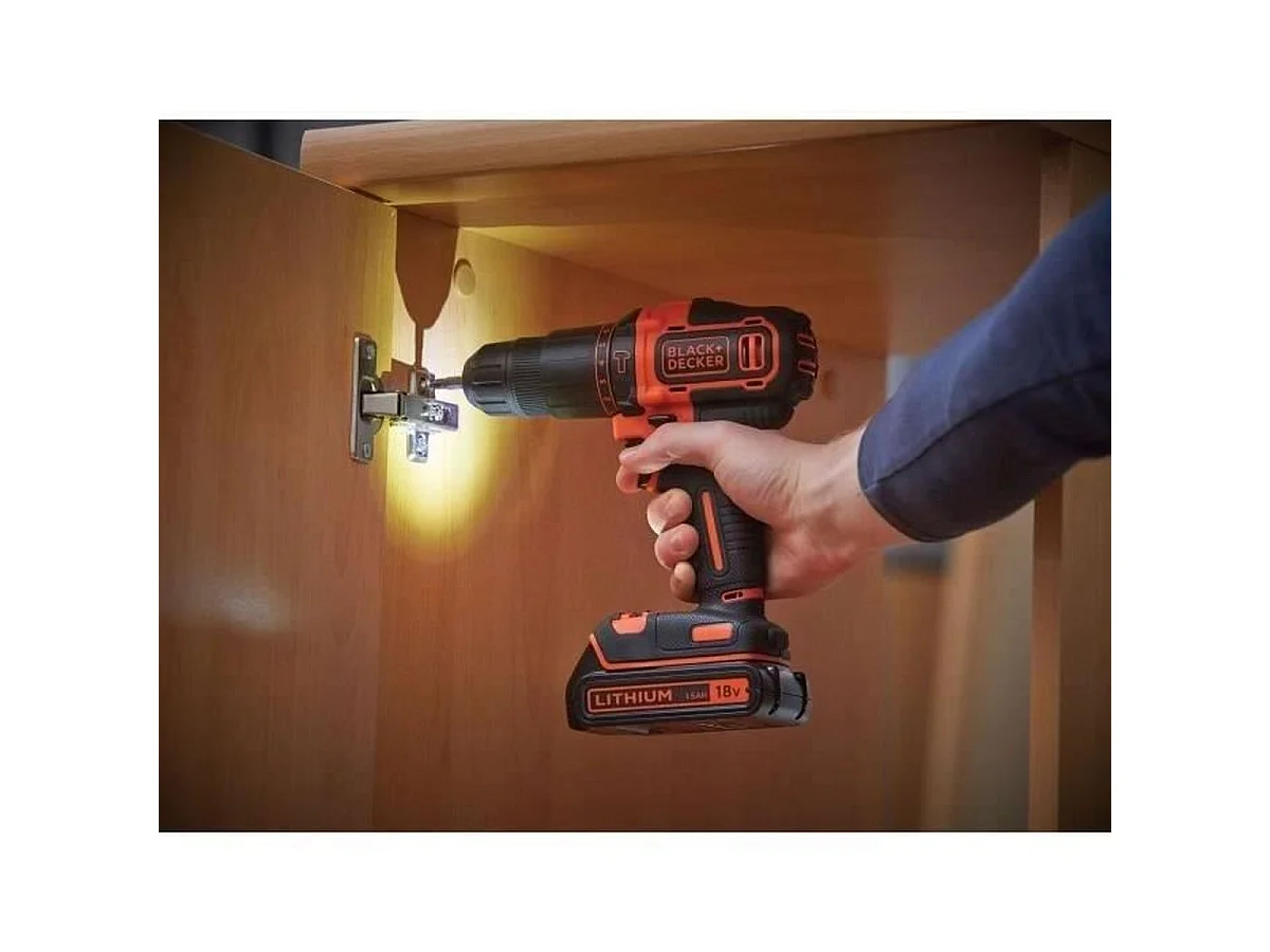 Perceuse à percussion sans fil BLACK+DECKER BDCHD18C2TA-QW 18V avec 3 batteries
