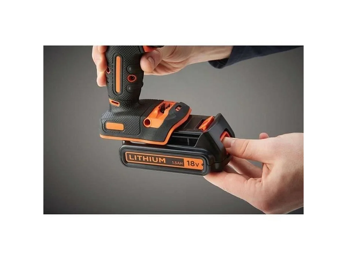 Perceuse à percussion sans fil BLACK+DECKER BDCHD18C2TA-QW 18V avec 3 batteries