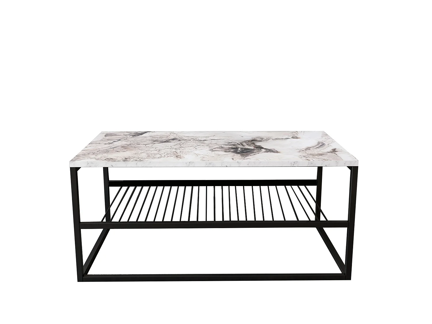 Houten salontafel "Asude" - 95 x 55 x 42 cm - Wit