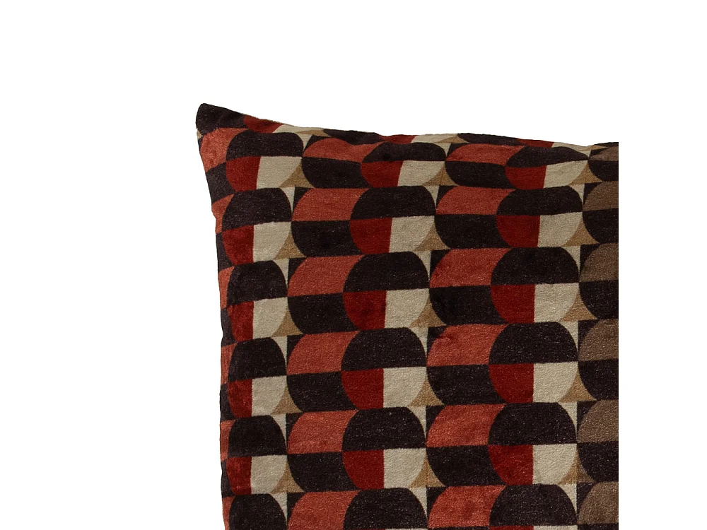 Grand coussin Mosaïque en coton imprimé multicolore 40x80 cm