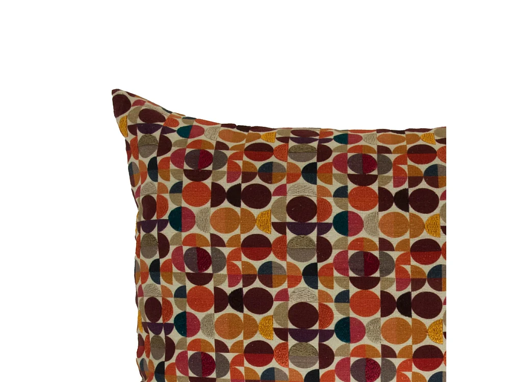 Grand coussin Disquettes en coton imprimé 50x80 cm