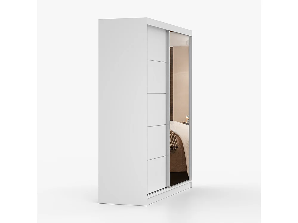 Bella 03 Frida 01 Kleiderschrank- und Kommode-Set, Weiß