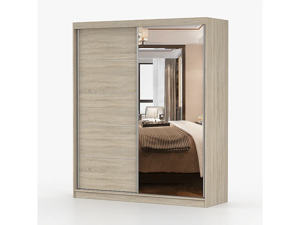 Bella 03 Frida 01 Kleiderschrank- und Kommode-Set, Sonoma-Eiche