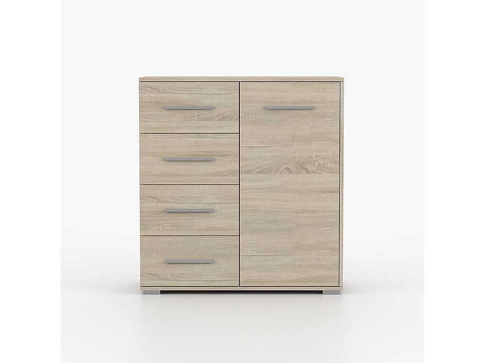 Ensemble armoire et commode Neomi 04 Frida 01, chêne Sonoma