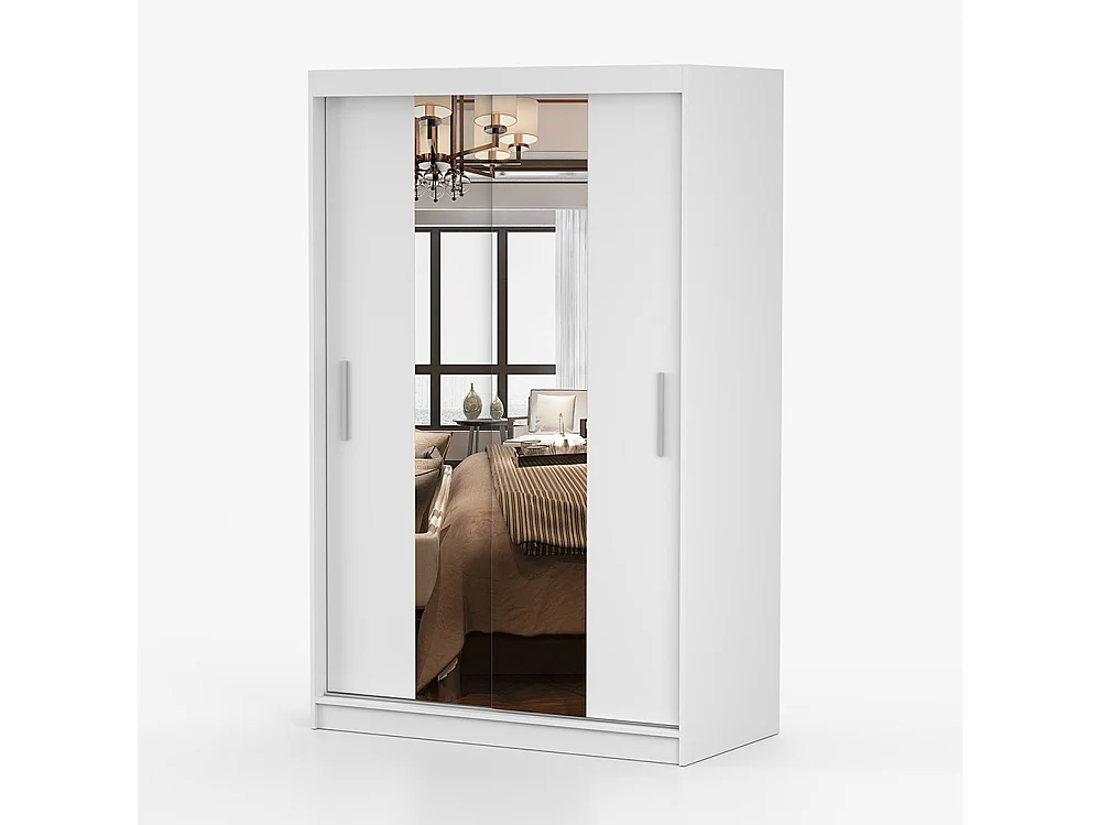 Neomi 01 Frida 01 Kleiderschrank- und Kommode-Set, Weiß