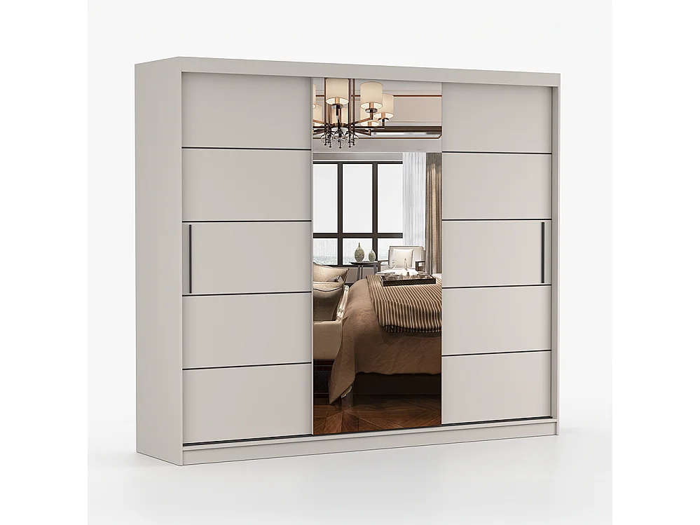 Alba I Frida Mini 01 Kaschmir-Kleiderschrank und Kommode Set