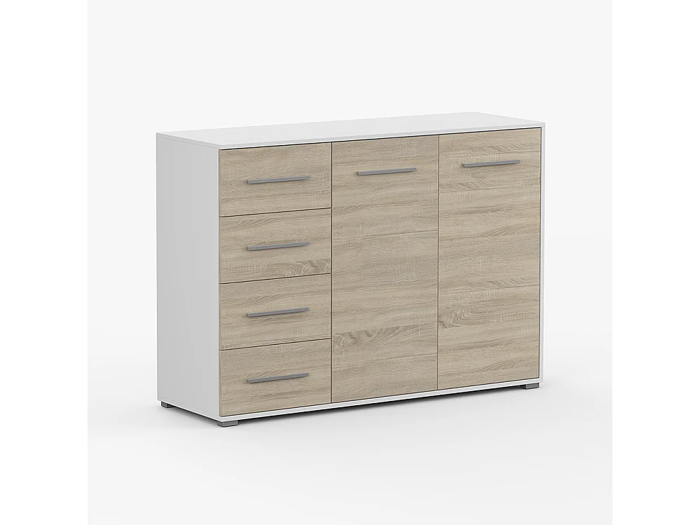 Kleiderschrank- und Kommode-Set Vista 05 Frida 01, Weiß