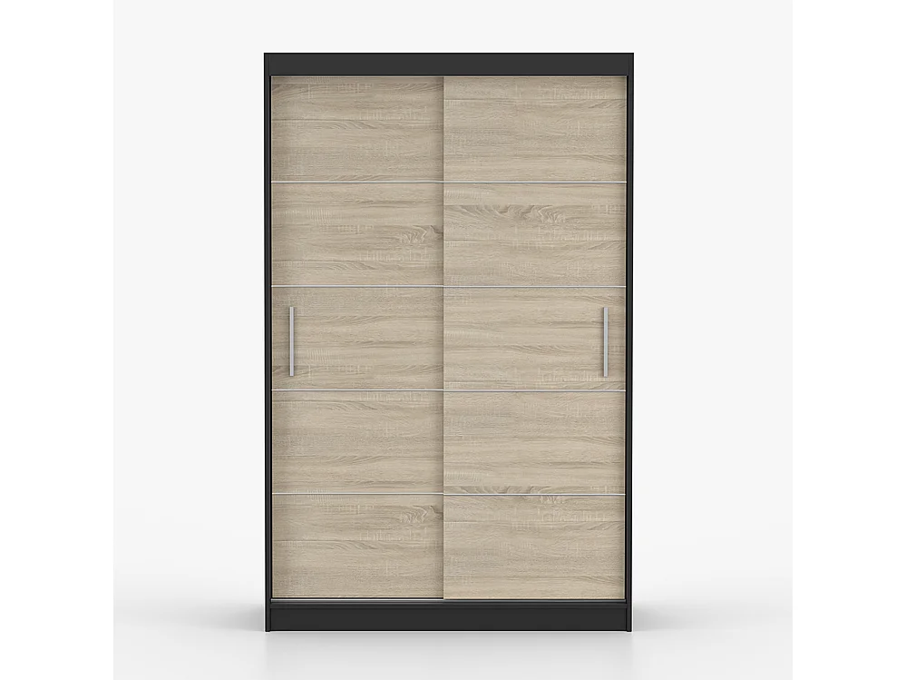 Kleiderschrank- und Kommode-Set Neomi 06 Frida 01, Schwarz